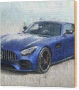 Mercedes-benz Amg Gt Coupe Painting By Vart Wood Print