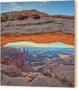 Mesa Arch In Canyonlands National Park Wood Print