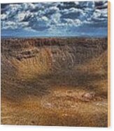 Meteor Crater Wood Print