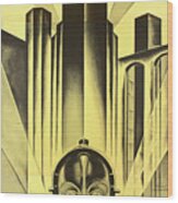 ''metropolis'', 1927 - Art By Heinz Schulz-neudamm Wood Print
