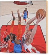 Meyers Leonard Wood Print