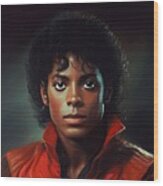 Michael Jackson No.3 Wood Print