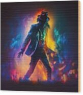 Michael Jackson No.9 Wood Print