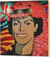 Michael Jackson Of The Desert Wood Print