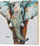 Mighty Elephant Wood Print
