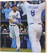 Mike Moustakas And Eric Hosmer Wood Print