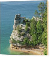 Miners Castle - Pictured Rocks Wood Print