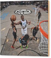 Minnesota Timberwolves V Brooklyn Nets Wood Print