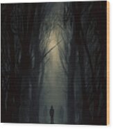 Missing In The Darkness - Where Shadows Dance Wood Print