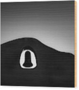 Mission Bell Bw Wood Print