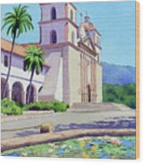 Mission Santa Barbara Wood Print