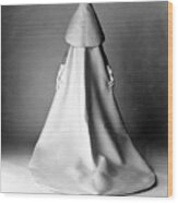 Model In A Balenciaga Wedding Dress Wood Print
