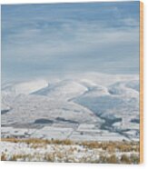 Moffat Hills In The Winter Snow Wood Print