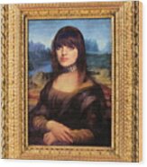 Mona-liza Wood Print