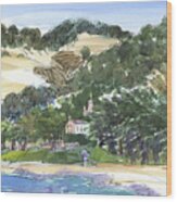 Monastery Bay Carmel Wood Print