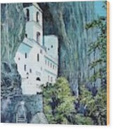Monastery Ostrog Montenegro Wood Print