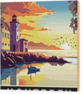 Monterey Coast, Ca Wood Print