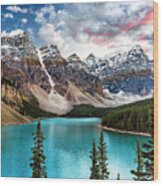 Moraine Lake Wood Print