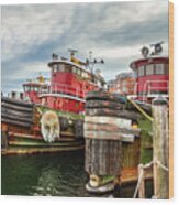 Moran Towing Tugboats Wood Print