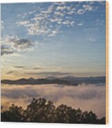 Morning On The Foothills Parkway 4 Wood Print