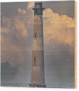 Morris Island Lighthouse - Charleston South Carolina - Folly Beach Wood Print