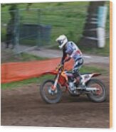 Motocross 16 Wood Print