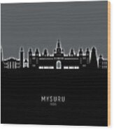 Mysuru Skyline India #93 Wood Print