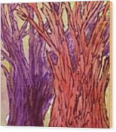 Naked Trees #5 Wood Print