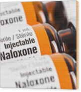 Naloxone Opioid Overdose Medication Wood Print