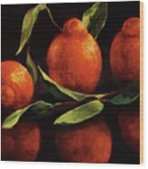 Navel Oranges Wood Print