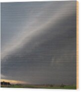 Nebraska Thunderstorm Eye Candy 013 Wood Print