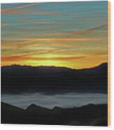 Nevada Sunrise Wood Print