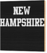 New Hampshire Wood Print