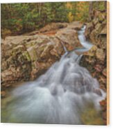 New Hampshire Waterfalls Wood Print