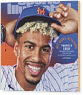 New York Mets Francisco Lindor, 2021 Baseball Preview Wood Print