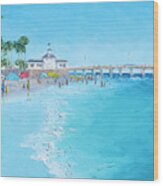 Newport Beach And Balboa Pier Wood Print