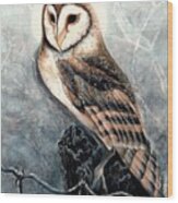 Night Owl Wood Print