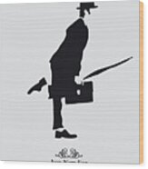 No02 My Silly Walk Poster Wood Print