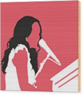 No252 My Norah Jones-mmup-notxt Wood Print