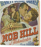 ''nob Hill'', With George Raft And Joan Bennett, 1945 Wood Print