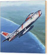 North American F-86 Sabre Wood Print