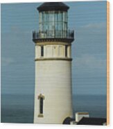 North Head Lighthouse Tourist View Wood Print