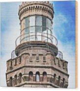 North Tower Of Twin Lighthouses Wood Print