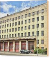 Northampton Central Mounts Fire Station Wood Print