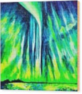 Northern Lights Wood Print