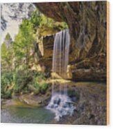 Northrup Falls At Colditz Cove Tennessee  #1 Of 3 Wood Print