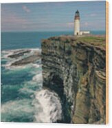 Noup Head Lighthouse - Orkney Wood Print