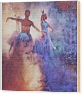 Nutcracker_snow Dancers Wood Print