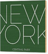 Nyc Central Wood Print