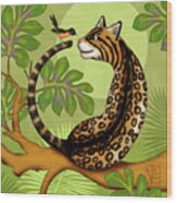 O Is For Ocelot And Oriole Wood Print